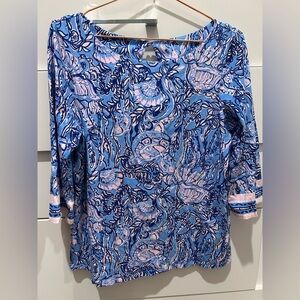 Lilly Pulitzer Blouse Top L. EUC
